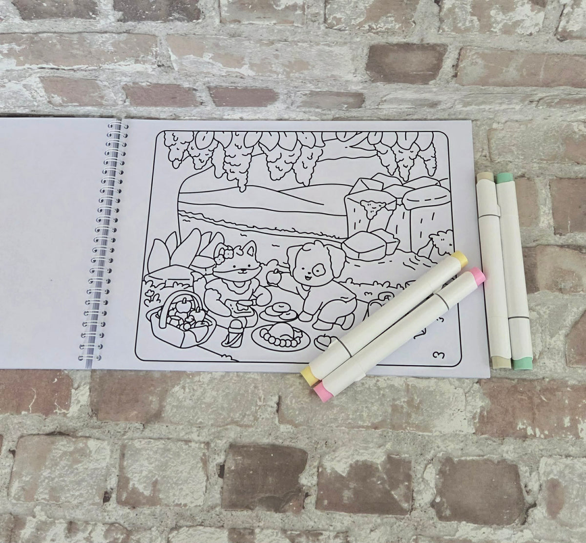 🦊🐶Fern & Douglas A4 Colouring book