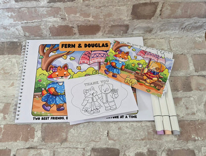 Fern & Douglas – A Gentle Friendship Colouring Collection