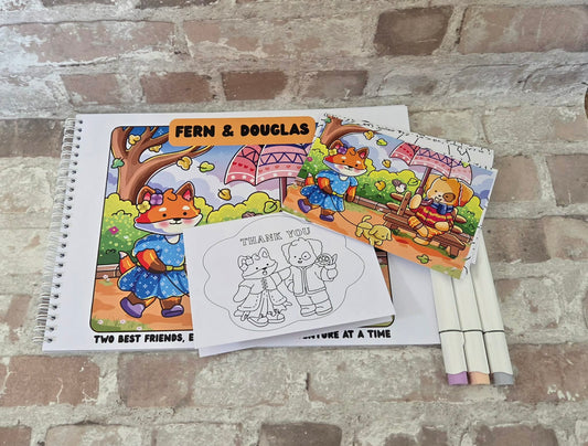 Fern & Douglas – A Gentle Friendship Colouring Collection