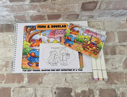 Fern & Douglas – A Gentle Friendship Colouring Collection