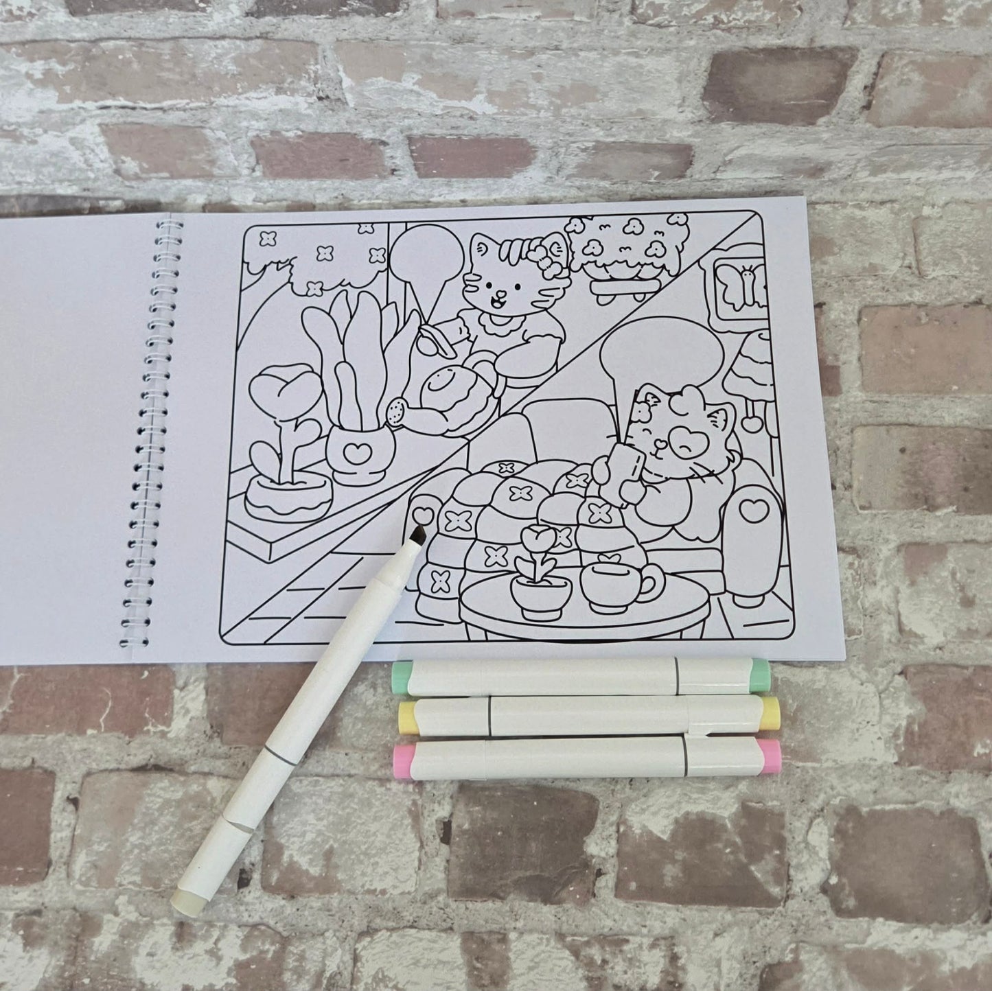 🐱 Hope & Harmony Colouring Book ~ A cosy, calming escape for self care