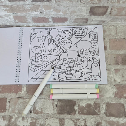 🐱 Hope & Harmony Colouring Book ~ A cosy, calming escape for self care