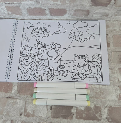 🐱 Hope & Harmony Colouring Book ~ A cosy, calming escape for self care