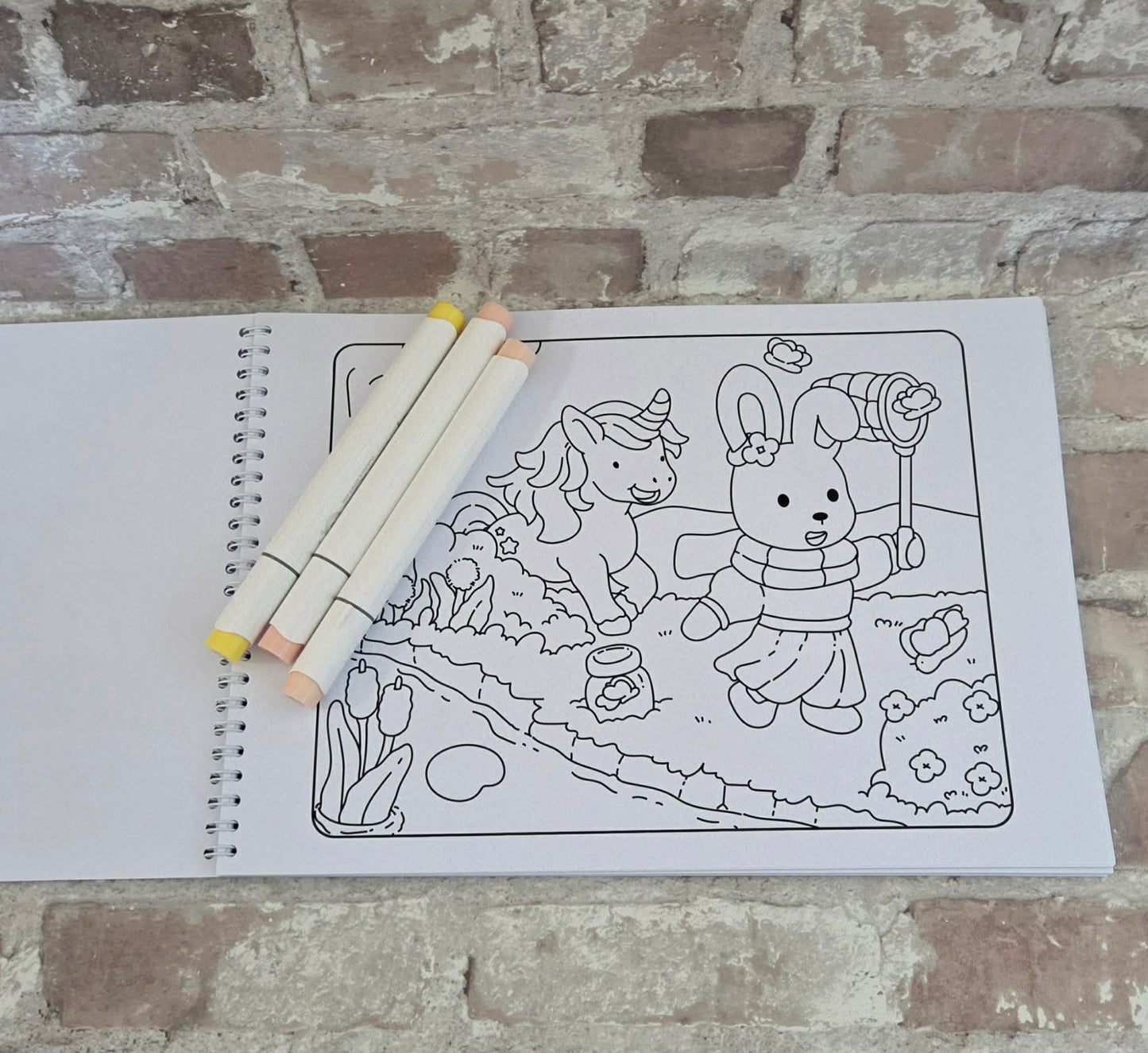 Whisper & Clover DIGITAL DOWNLOAD colouring book A4